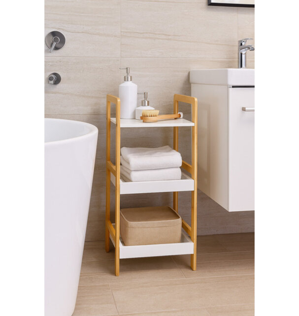 Dwinnell Bamboo Freestanding Bathroom Shelves
