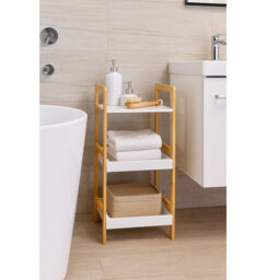 Dwinnell Bamboo Freestanding Bathroom Shelves