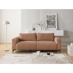 3-seater Sofa Cardea With optic In Soft Textured Fabric And High Seating Comfort