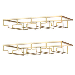 Adalyna Open Shelving Wine Glass Rack