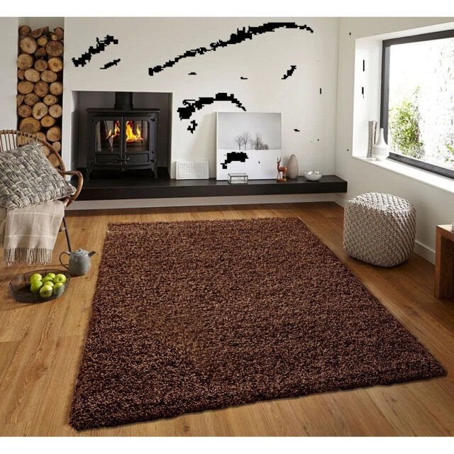 Modern Living Room Thick Large Shaggy Rug Bedroom Round Fluffy Carpet Hallway Runner Rug