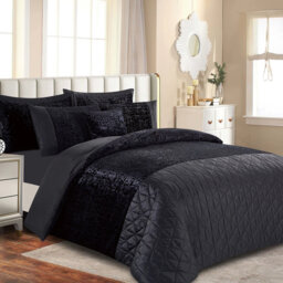 Polyester Geometric Duvet Cover with Pillowcases