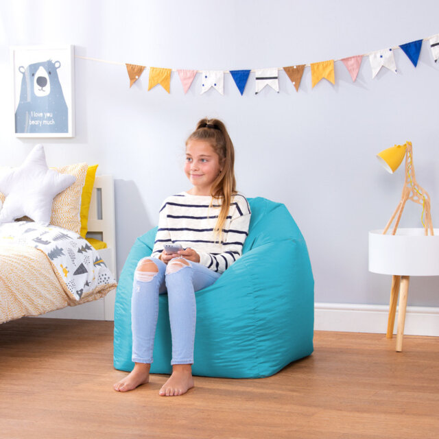 Bean Bag Bazaar Teen Classic Water-Resistant Bean Bag Chair