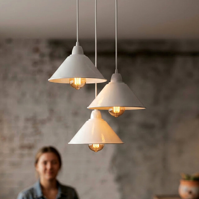 3 Pack Vintage Retro Lamp Shades Living Room Ceiling Light Shade 22cm Easy Fit Lampshades