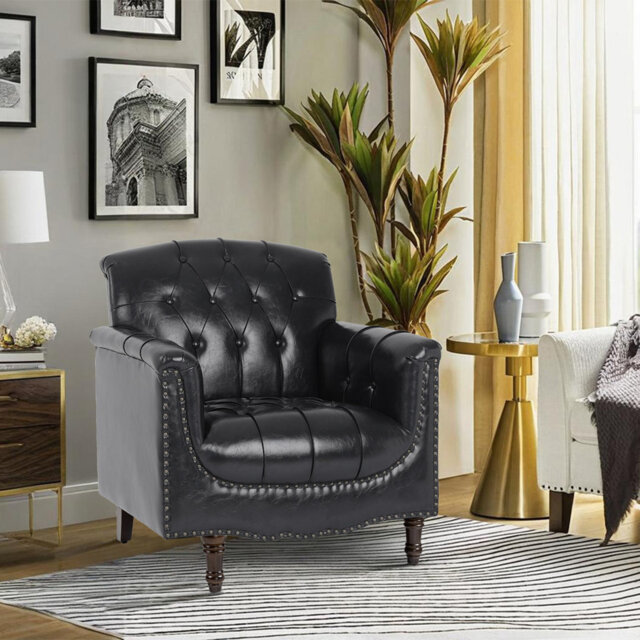 80 Cm Wide Tufted Armchair