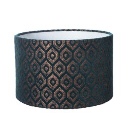 20cm H Velvet Drum Lamp Shade ( Screw On )