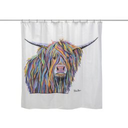 Angus McCoo Art by Steven Brown Shower Curtain