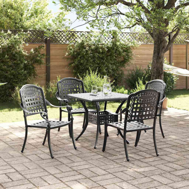 Garden Table Set Cast Aluminium Outdoor Dining Patio Furniture Terrace