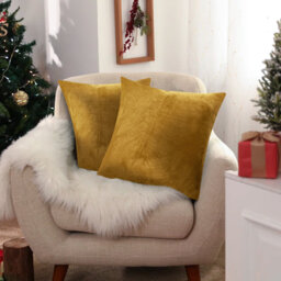 Perfas Square Scatter Crushed Velvet Cushion Cover