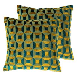 Geometric Square Cushion