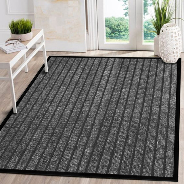 Jiyeon Heavy Duty Rubber Barrier Mat Non Slip Indoor/ Outdoor Door Mats Hallway Runner Rug Kitchen Rugs