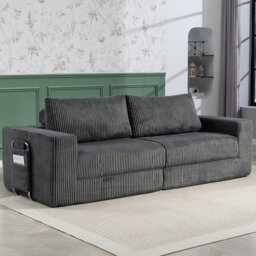 233cm Convertible Sofa Bed 3 Seater Folding Sofa No Assembly Required