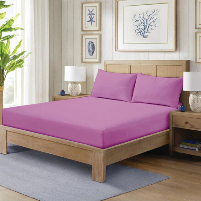 Ewoud Super Soft Microfiber Fitted Sheet – 25cm Deep Pocket, Brushed Finish