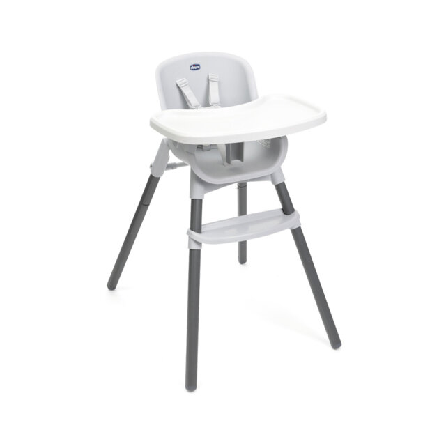 Chicco Zest 3-in-1 Folding Multi-Stage Highchair, Toddler Low Chair and Youth Stool, Suitable from 6 Months up to Max 40kg (Approx. 8 Years Old), Incl
