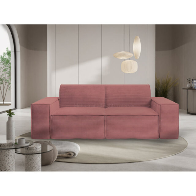 Edmeston 214Cm Recessed Arm Loveseat