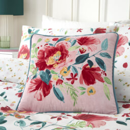 Floral Red Cushion