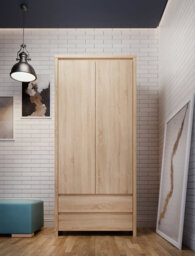 2 Door Manufactured Wood Wardrobe