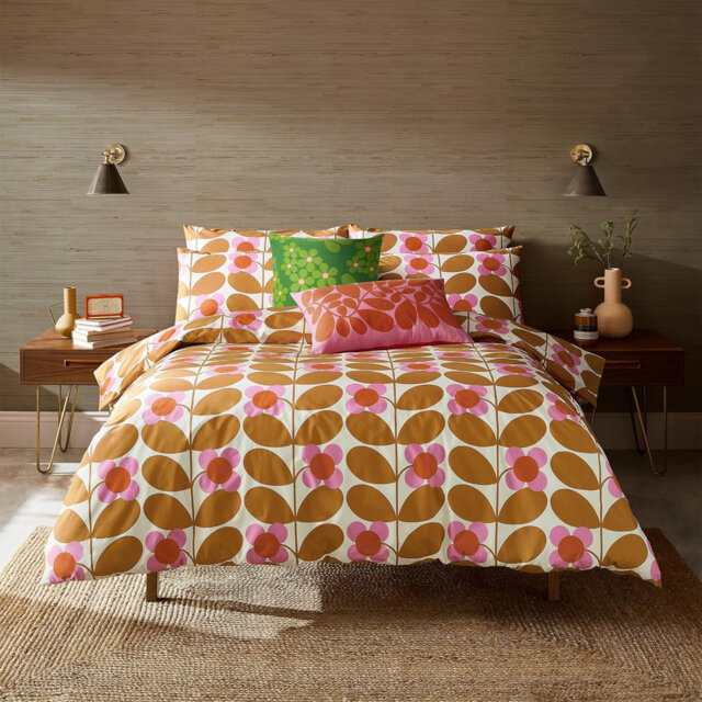 Orla Kiely Stem Bloom Saffron Duvet Cover Set