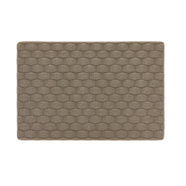 My Mat Sculptured Washable Basketweave Mink Rug