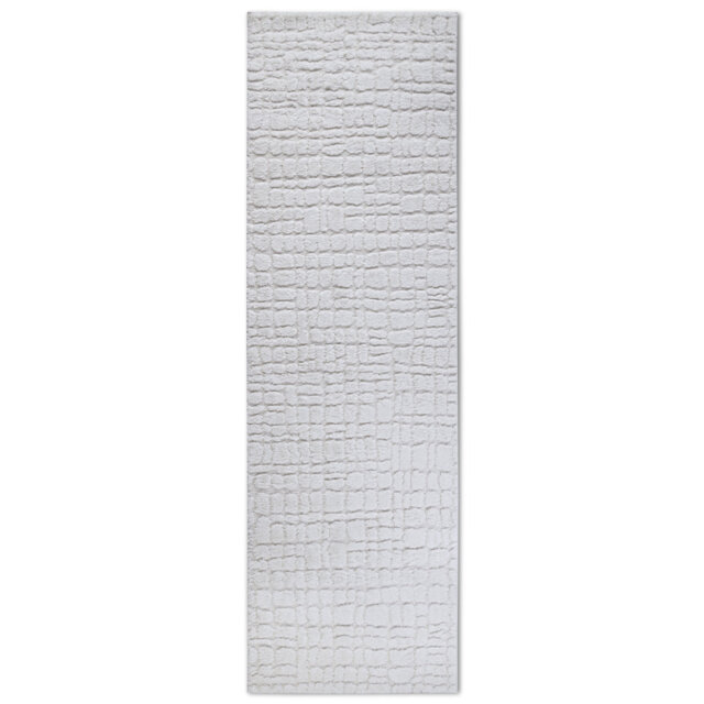 , Cream/White Gallery Animal Print Machine Woven Area Rug