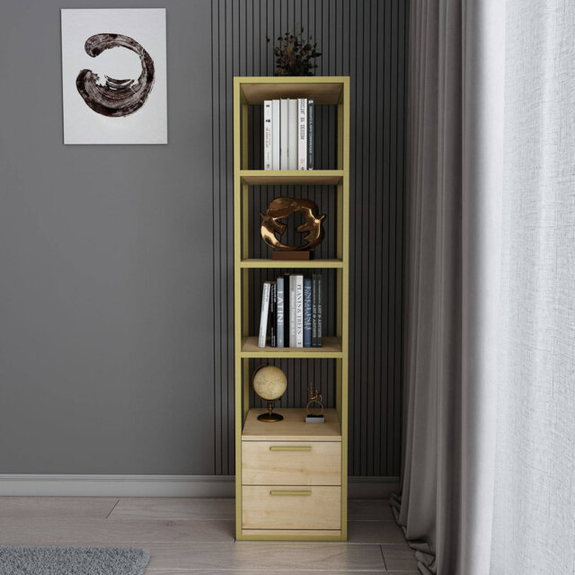 Lininger 169cm H x 39cm W Bookcase