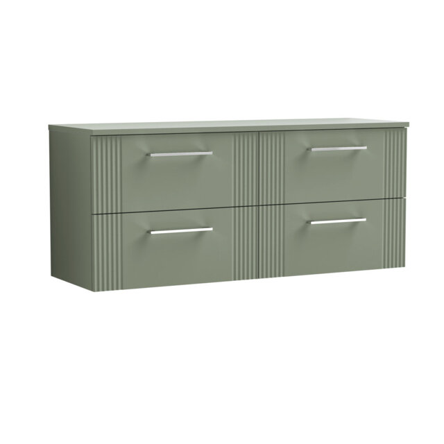 Deco 120.5cm Single Bathroom Vanity Base Only in White