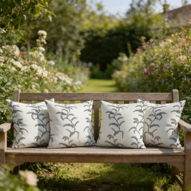 Outdoor Water Repellent Cushion Cover with Filler Pad