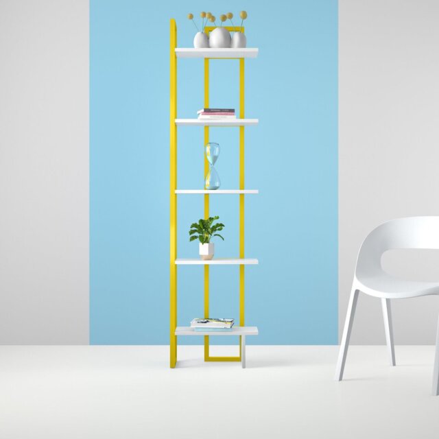 Alica 180cm H x 45.2cm W Corner Bookcase