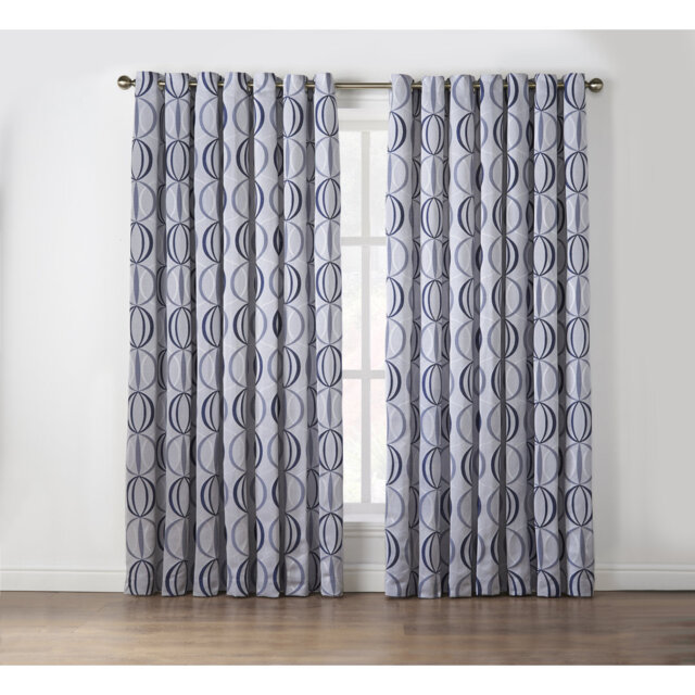 Maldonado Owen Eyelet Ring Top Room Darkening Curtains