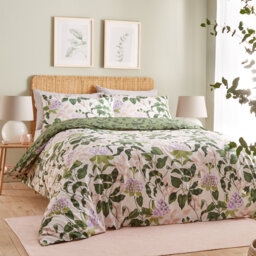 Passiflora Cotton Blend Floral Duvet Cover Set with Pillowcases Included