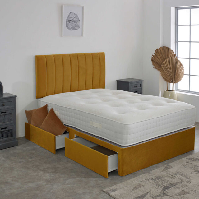 Upholstered Bed with Mattress