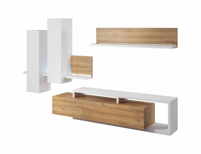 "Canishia Unfinished Entertainment Center for TVs up to 75"""