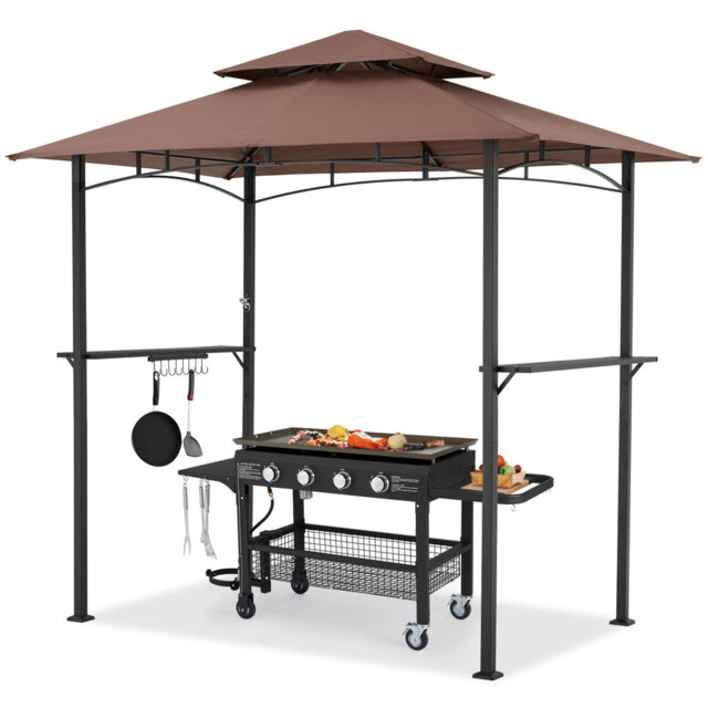 1.5m W x 2.5m D Metal Soft-top Gazebo