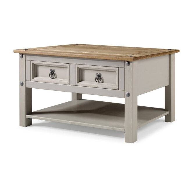 Bridewell Solid Wood Four Leg Coffee Table with Storage
