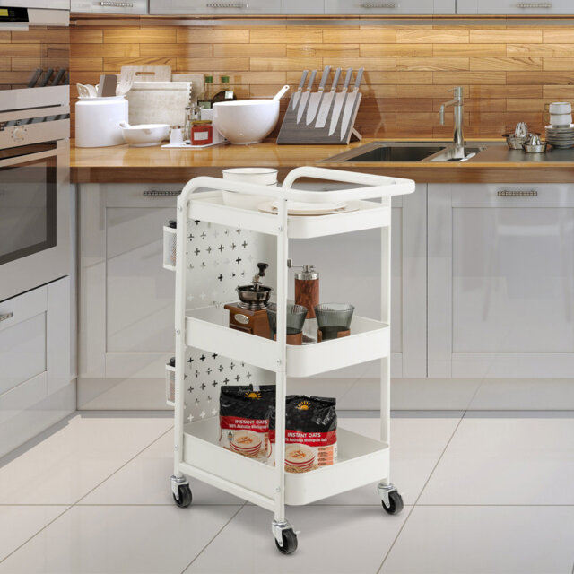 Edalene Metal Bar Cart