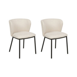 Mina 40cm H Velvet Upholstered Metal Full Back Side Chair