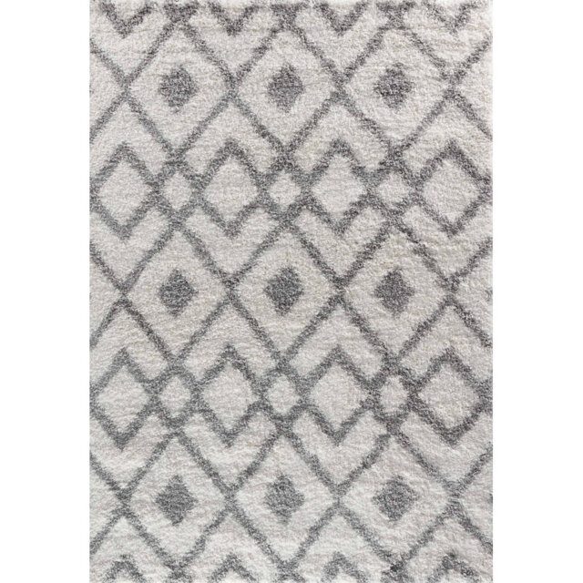 Temescal Shaggy Light Cream Indoor/Outdoor Rug