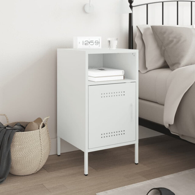 Bedside Cabinet 36x39x68 cm Steel