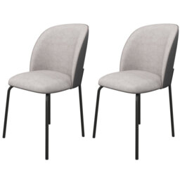 Aleycia 46cm H Upholstered Side Chair in Grey
