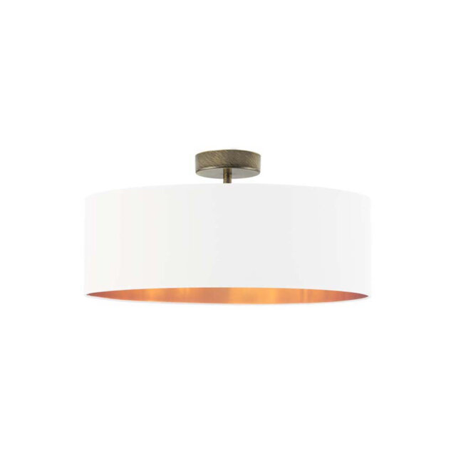 Sunburg Fabric Semi Flush Mount