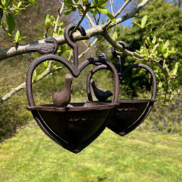 Freeda Metal Hanging Decorative Bird Feeder