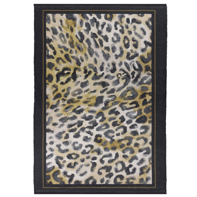 Leopardis Leopard Animal Print Flatweave 120cm X 170cm Indoor / Outdoor Area Rug