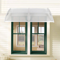 Sol 27 Outdoor 100cm D Plastic Black Cover Retractable Door / Window Awning