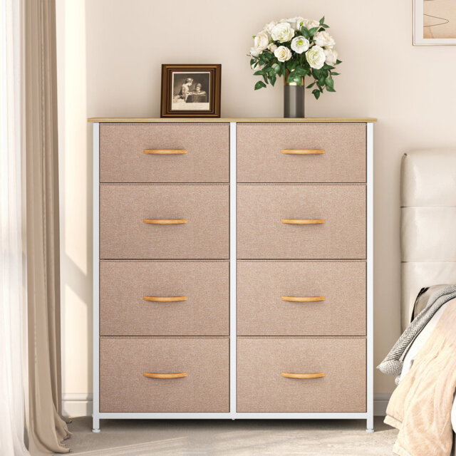 Marbleton 8 Drawer Chest of Drawers, 85.6Cm W Bedroom Drawers