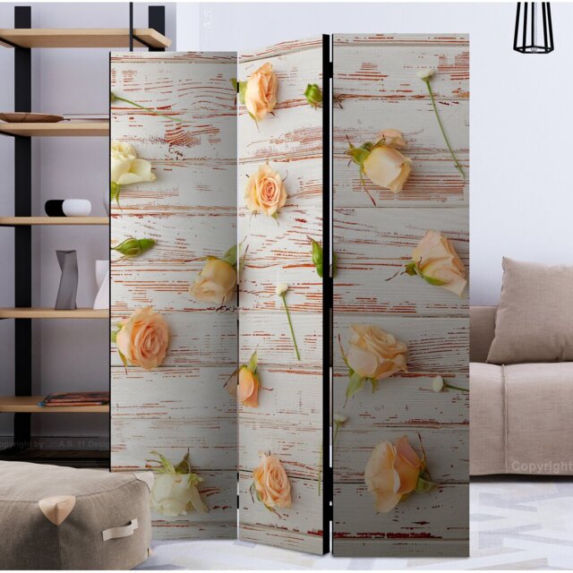 Glenham 172cm H Solid Wood Folding Room Divider