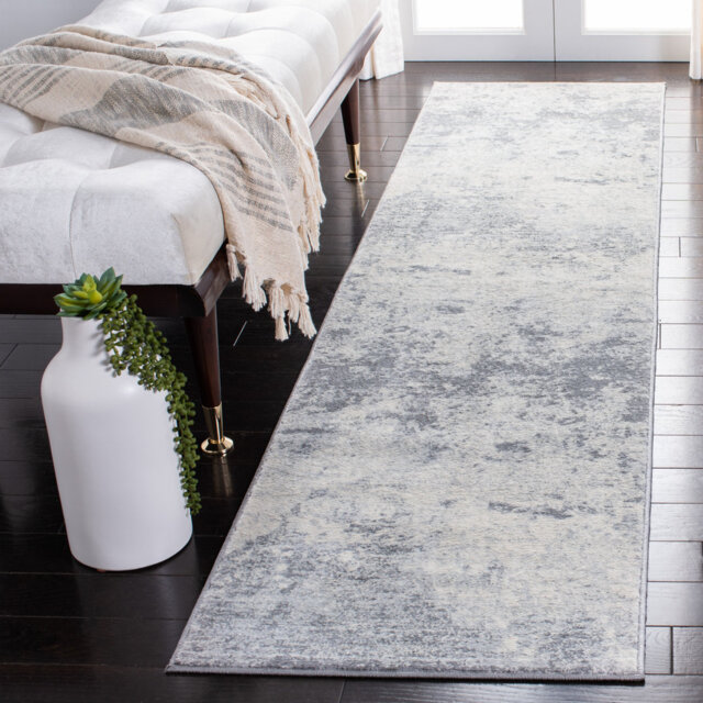 Stonerstown No Pattern And Not Solid Colour Grey Area Rug