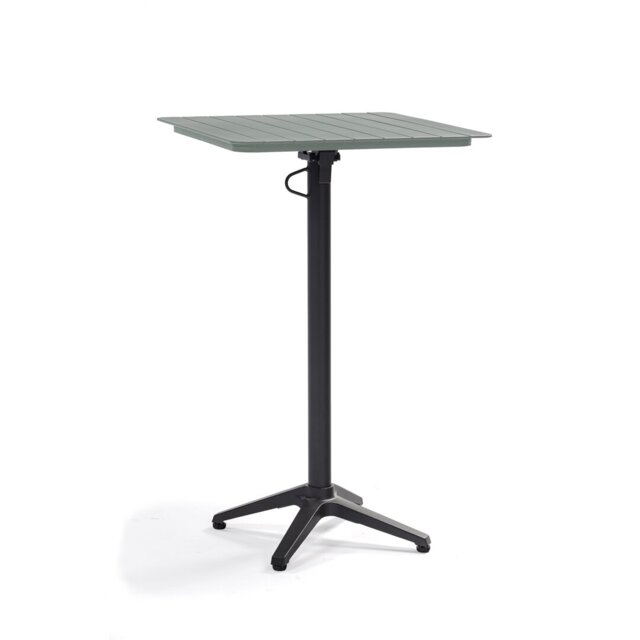 Reiban Square Metal Folding Outdoor Bar Table , 67cm cm W 67cm cm D