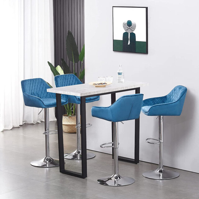 Tormey Swivel Upholstered Adjustable Height Counter Stool with Metal Frame