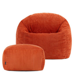 Corduroy Refillable Bean Bag Set