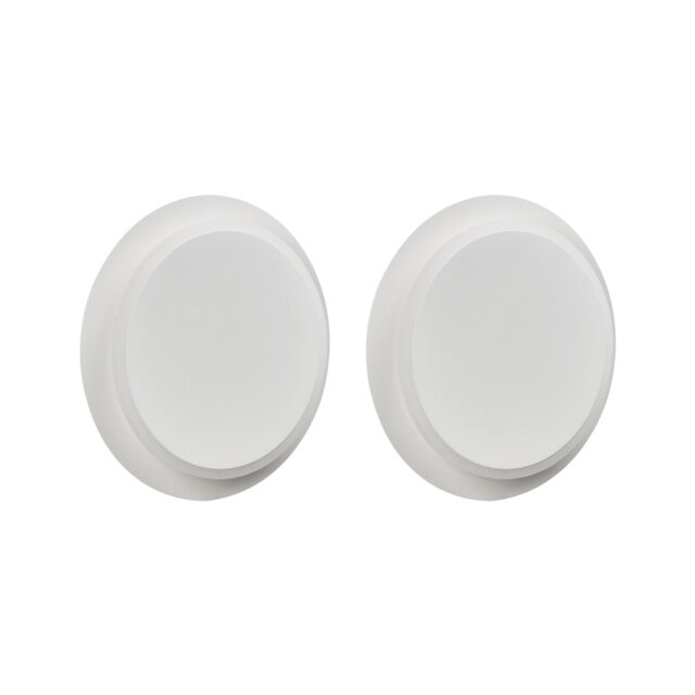 Set of 2 Wall Lamps SEMNON LED Metal Black